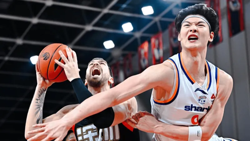 王哲林全场出战25分钟，投篮9中7得到14分5篮板2助攻3盖帽